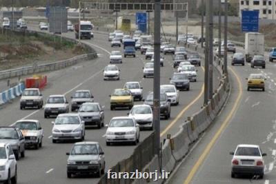 افزایش ۳ و دو دهم درصدی تردد در محورهای برون شهری