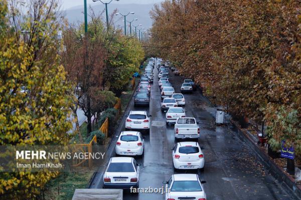 ترافیک سنگین و فاقد مداخلات جوی در محور چالوس و هراز