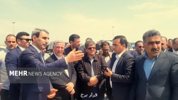 بازدید مسؤلان راه آهن ایران وجمهوری آذربایجان از بارانداز ریلی آستارا