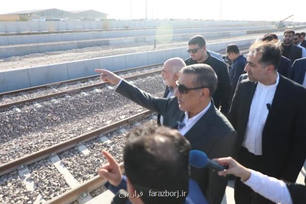 روند اجرایی پروژه راه آهن شلمچه- بصره سرعت گرفته است