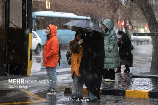هشدار بارندگی های رگباری در ۸ استان احتمال بارندگی برف در ارتفاعات تهران