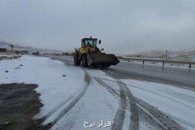 اخطار سازمان راهداری نسبت به برفی بودن جاده ها