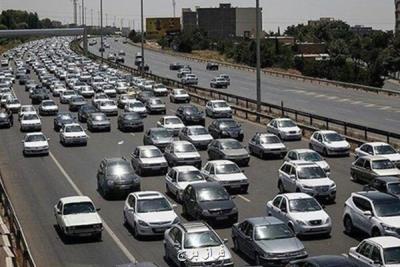 ترافیك سنگین 2 آزادراه كرج و ساوه-تهران